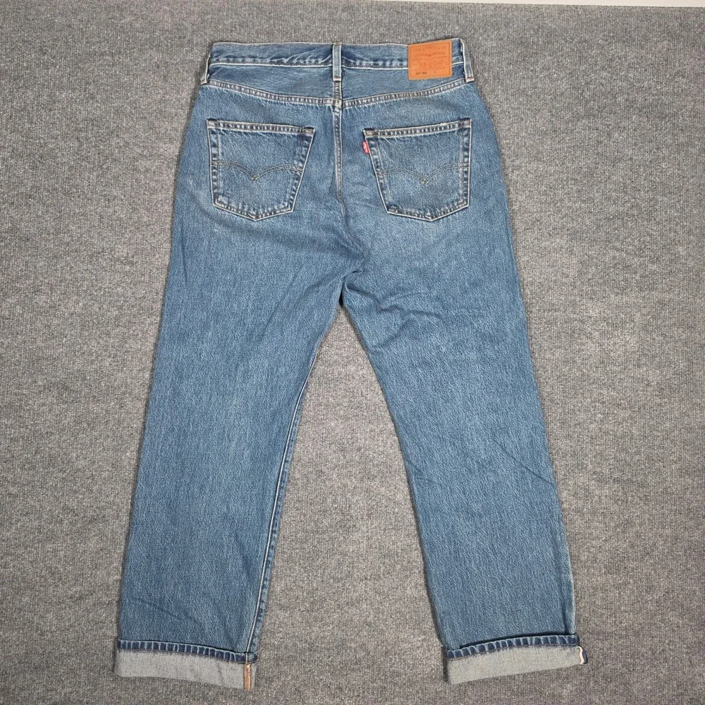Levis 501 90s Selvedge Denim Jeans Medium Wash Button Fly A1959-0063 W30 L30